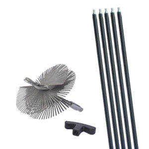 Kit cepillo deshollinador 200 mm - Metal