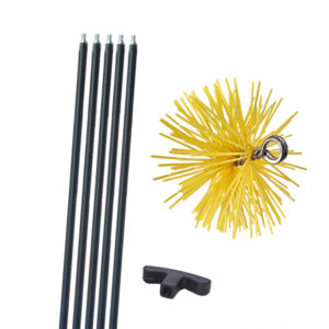 Kit cepillo deshollinador 135 mm - Plástico